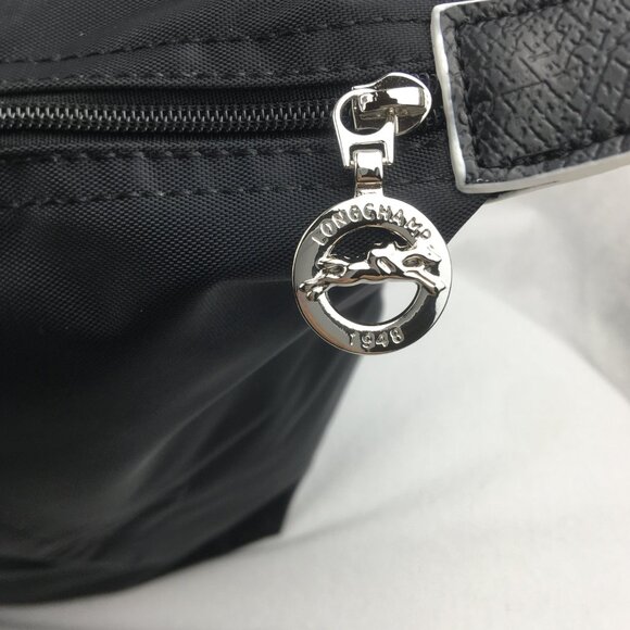 NWT Longchamp Le Pliage Original Large Shoulder Nylon Bag Tote IN NEW BLACK - Picture 5 of 8